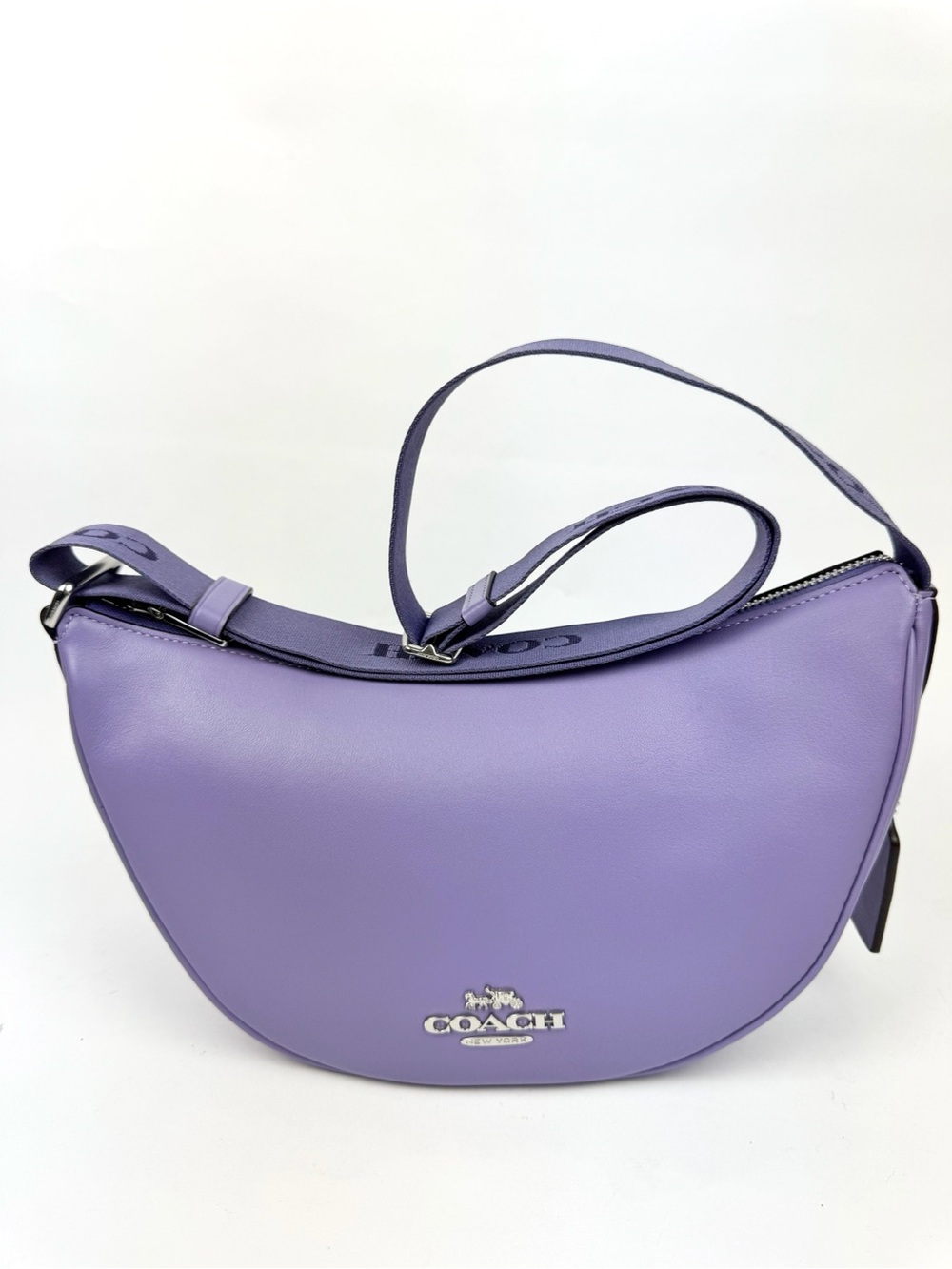 COACH PACE SHOULDER CROSSBODY LEATHER BAG CT644 LIGHT VIOLET
